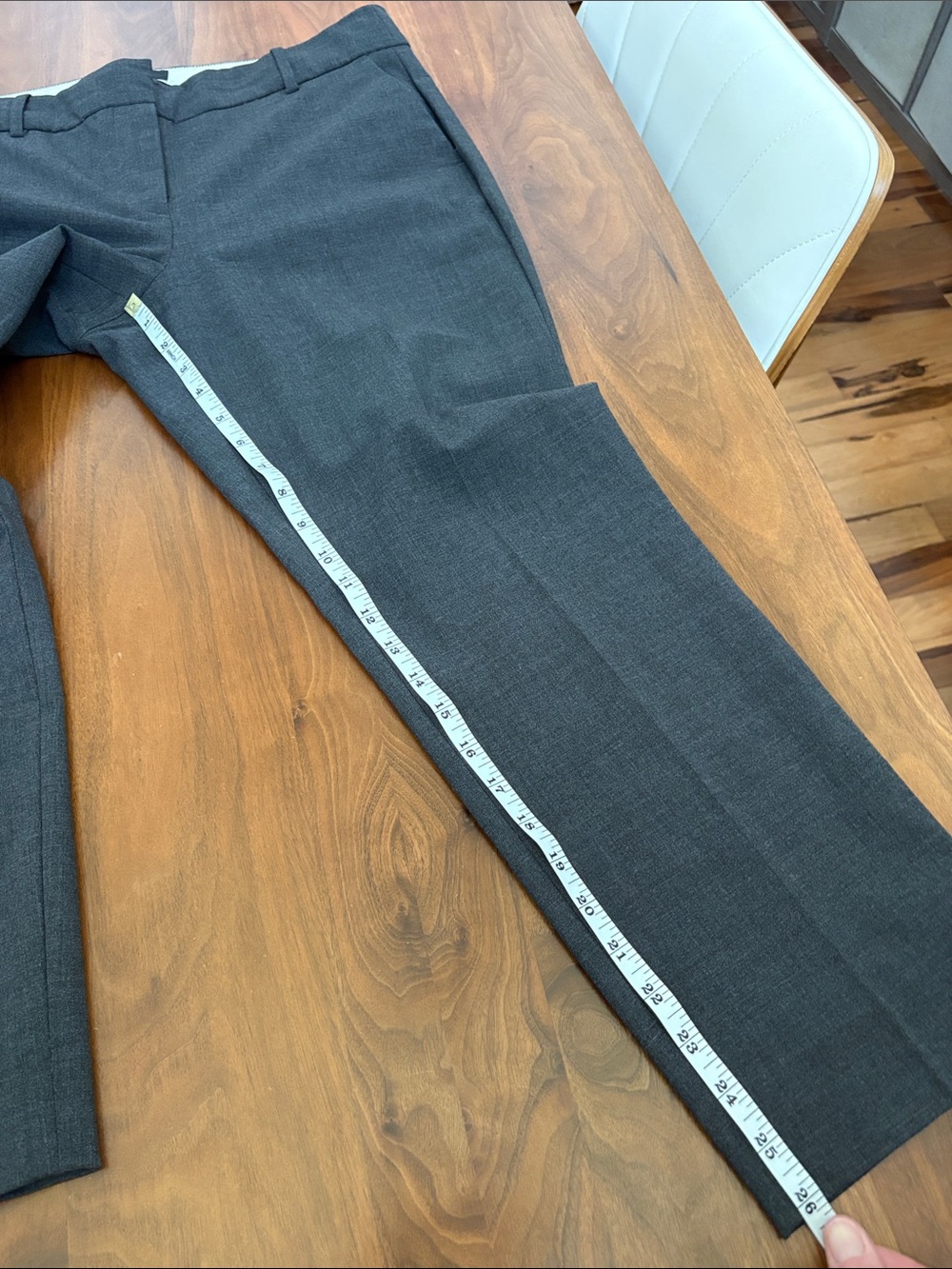 J. Crew Italian Wool Slim Leg Ankle Pants Size 12 - Picture 9 of 10